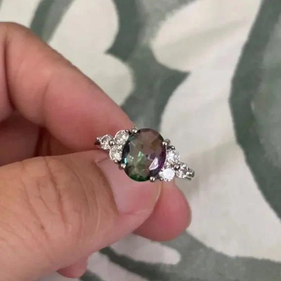 Mystic Topaz Ring Size 7 - Picture 2 of 5